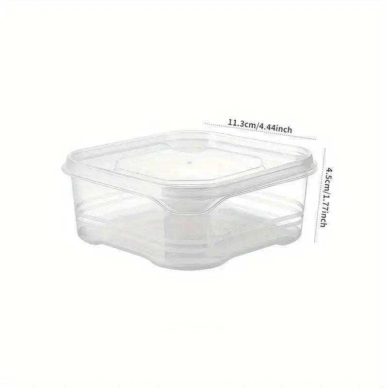 10pcs/15pcs/20pcs Stackable Freezer Storage Containers - Durable ABS, Sealed for Meat and Ice Cream Preservation