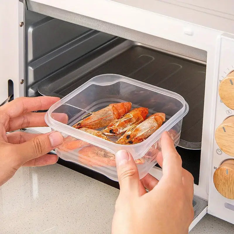 10pcs/15pcs/20pcs Stackable Freezer Storage Containers - Durable ABS, Sealed for Meat and Ice Cream Preservation